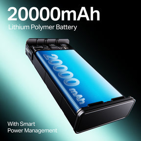 boAt Energyshroom PB400 | Powerbank with 20000mAh battery capacity with Smart IC protection