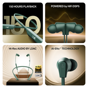 boAt Rockerz Trinity Grande | Wireless Neckband with 150 Hours Playback, AI ENx™ Tech, Dual EQs & BEAST™ Mode