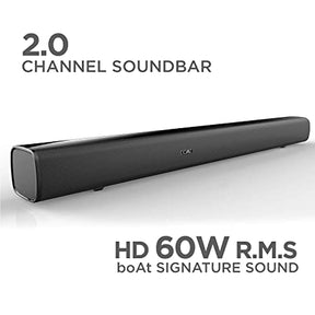 Aavante Bar 1160 | 60W RMS Sound Bar with 2.0 Channel Surround Sound, EQ Modes, Sleek & Lightweight Design - boAt Lifestyle