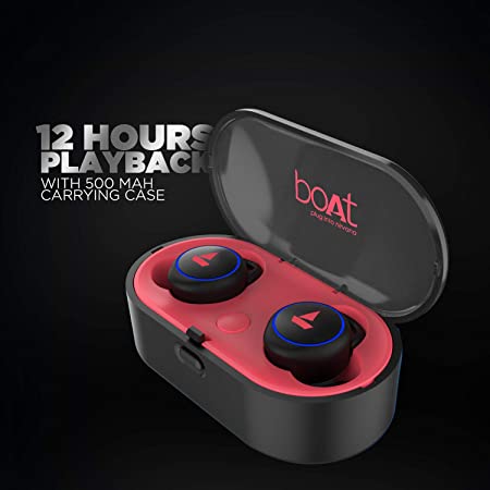 boAt Airdopes 311v2 | Wireless Earbuds with Bluetooth v5.0, 6mm Drivers, 12 Hours Playback, Stereo calling