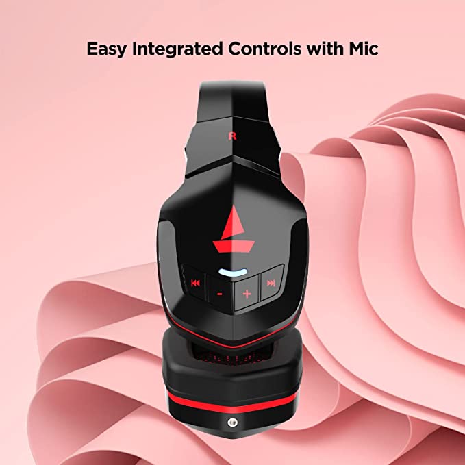 boAt Rockerz 510 | Bluetooth Headphone with super extra bass, Upto 20 Hours Playback, 50mm Dynamic Driver, 400 mah Battery