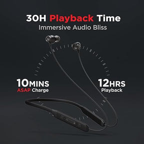 boAt Rockerz 205 Pro | Bluetooth Earphone with 10mm Drivers, Upto 30 Hour Playback, Lightweight Magnetic Earbuds