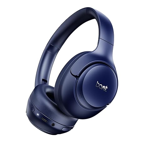 boAt Rockerz 551 ANC Pro Wireless Over-Ear Bluetooth Headphones with Hybrid Active Noise Cancellation, 72 Hours Battery Life, and Mic headphones price comparison image