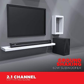boAt Aavante Bar 1700D | 120W Home Theatre Experience with 2.1 Sound Bar with Subwoofer, Smart Integrated Controls, BT, Aux - boAt Lifestyle