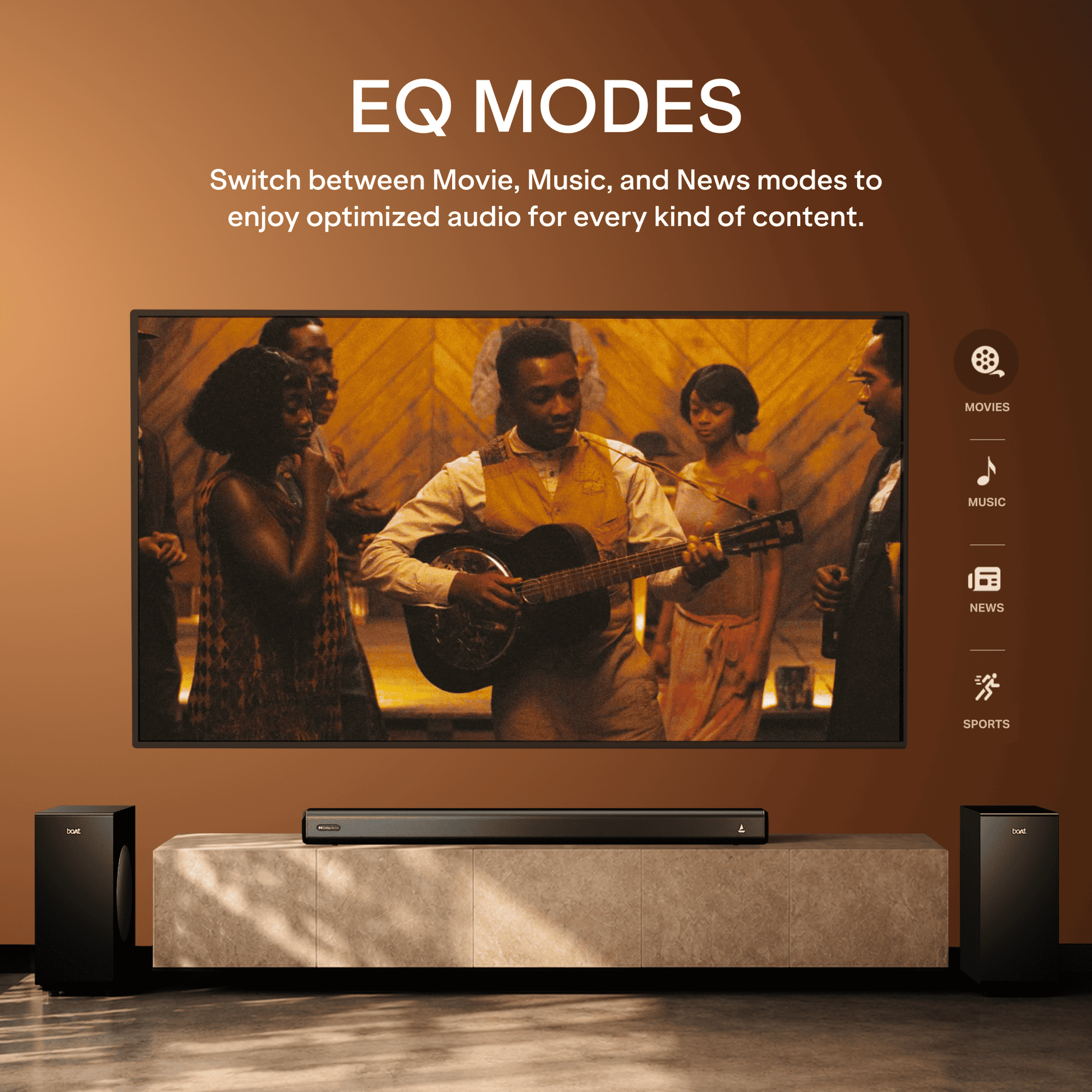 boAt Aavante Bar Prime DA600 | 600W 5.2 Channel Soundbar with Dual Wired Subwoofers & Rear Satellites