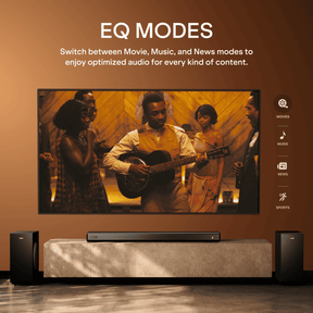 boAt Aavante Bar Prime DA600 | 600W 5.2 Channel Soundbar with Dual Wired Subwoofers & Rear Satellites