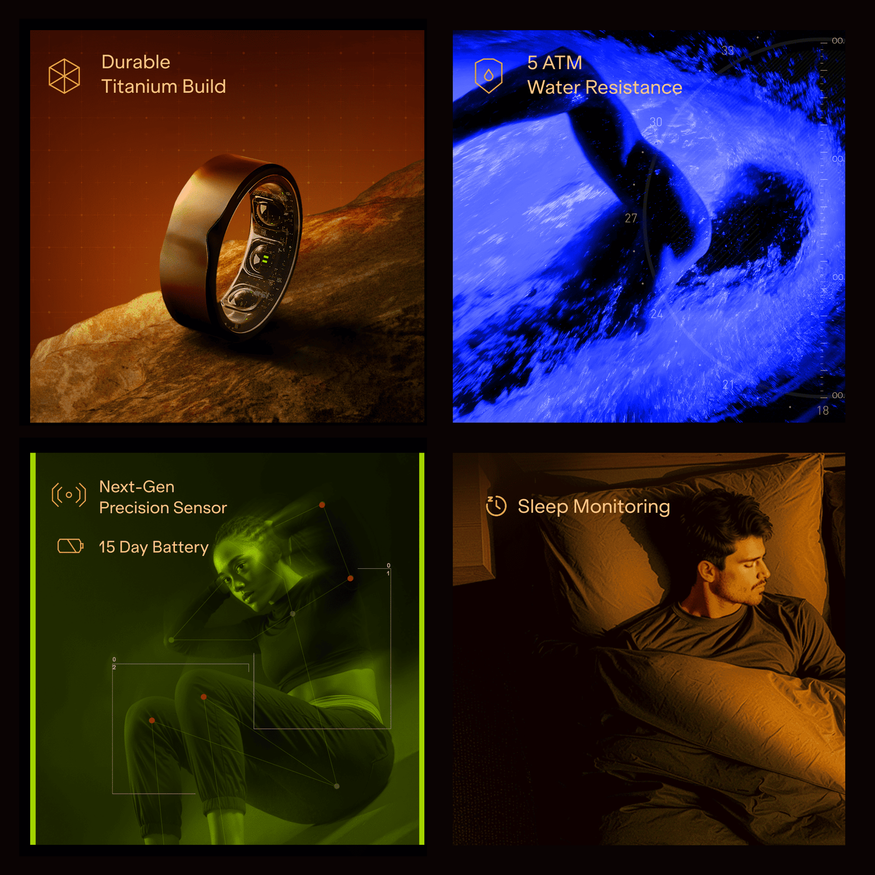 boAt Valour Ring 1 | Titanium Ring with Advanced Health Tracking & 15-Day Battery