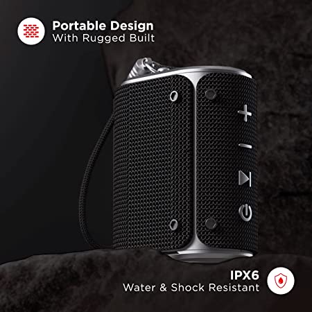 boAt Stone Grenade Pro | Portable Bluetooth Speaker with 5W RMS Sound, 7 Hours Playback, IPX6 Water Resistance