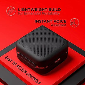 boAt Stone Cuboid | Portable Bluetooth Speaker with 5W Immersive Sound, IPX5 Water Resistant, Multiple Connectivity Modes