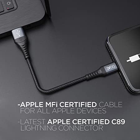 boAt LTG 200 Lightning Apple MFi Certified Cable - boAt Lifestyle