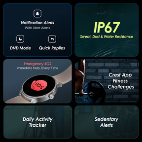 boAt Lunar Discovery | Premium Smartwatch with 1.39" Display, QR Code Hub, 700+ Active Modes, Crest Fitness Challenge