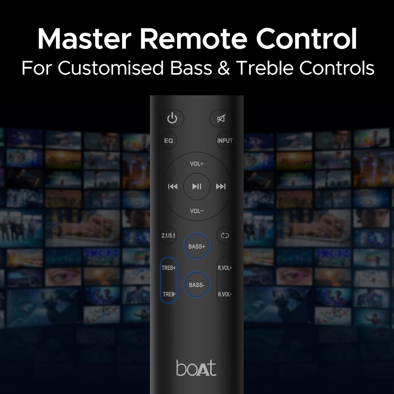 boAt Aavante Bar Azure Pro | Soundbar with 500W RMS boAt Signature Sound, 5.1 Channel Sound, Bluetooth v5.3, EQ modes