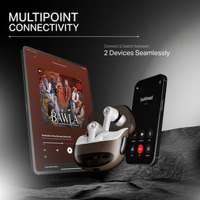 boAt Nirvana Crystl | Wireless Earbuds with 100 Hours Playback, Upto 32dB ANC, BEAST™ Mode, Adaptive EQ by Mimi