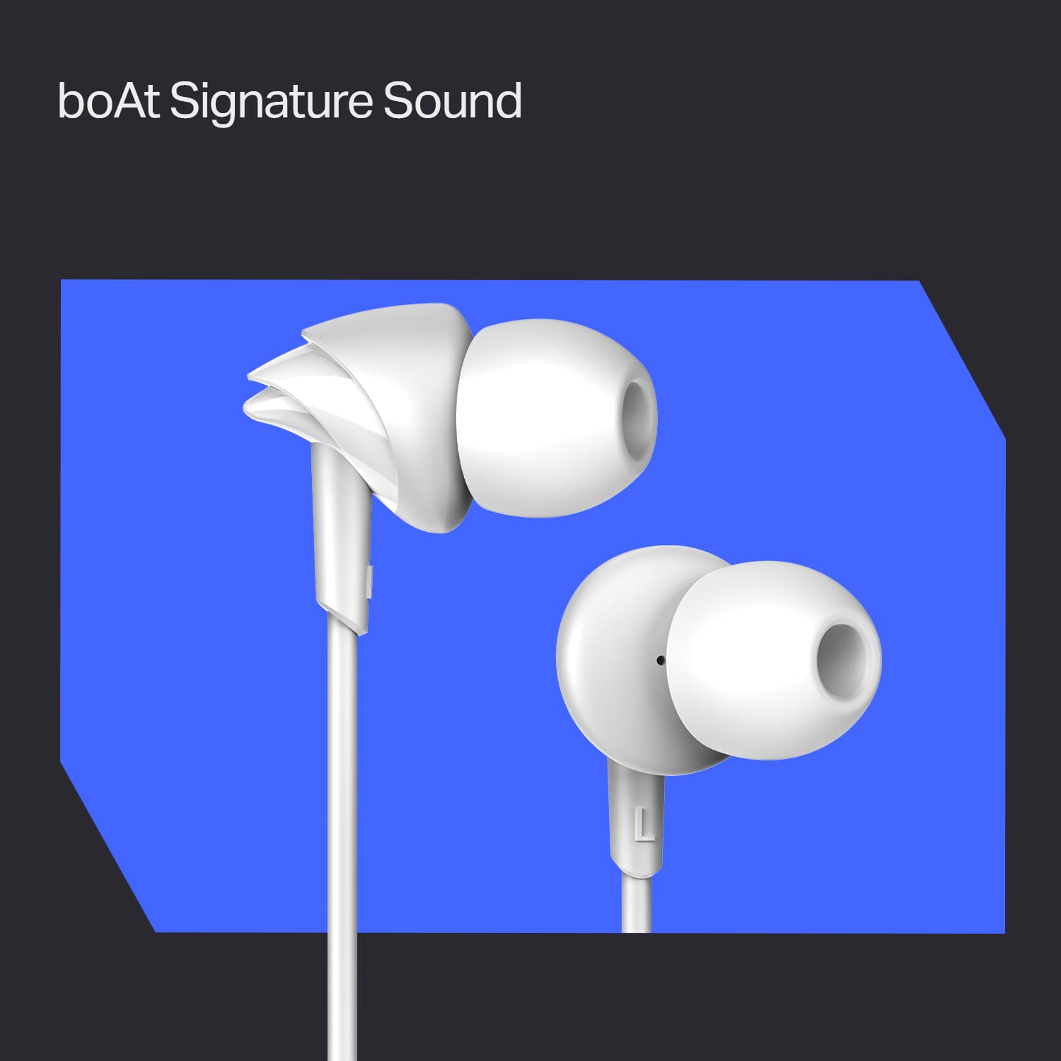 Bassheads 213L | Wired Earphone with 10mm Drivers, boAt Signature Sound, Snug Fit & Braided Cable