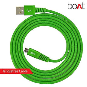 boAt Rugged V3 Micro USB 1.5 Meter | Premium USB Cable with 480Mbps Transfer Speed, Nylon Braiding, Durable Connectors