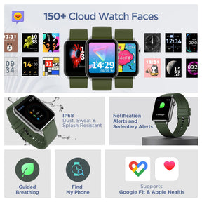 boAt Wave Call | Bluetooth Calling Smartwatch with 1.69" (4.29 cm) HD Curved Display, 150+ Watch Faces, Heart Rate & SPO2 Monitoring