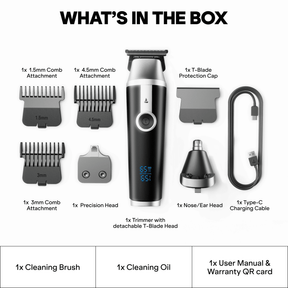 boAt Slazer K100 Trimmer | 180-Min Runtime, Dual Speed Settings & IPX6 Waterproof Design