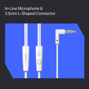 Bassheads 213L | Wired Earphone with 10mm Drivers, boAt Signature Sound, Snug Fit & Braided Cable