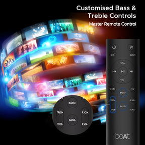 boAt Aavante Bar Azure | Soundbar with 500W RMS boAt Signature Sound, 5.1 Channel Sound, Bluetooth v5.3, EQ modes