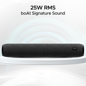 boAt Aavante Bar 600 | 25W RMS Bluetooth Stereo Soundbar, Up to 6 Hours Long Playback, 2.0 Channel, Dual Passive Radiators, BT, AUX