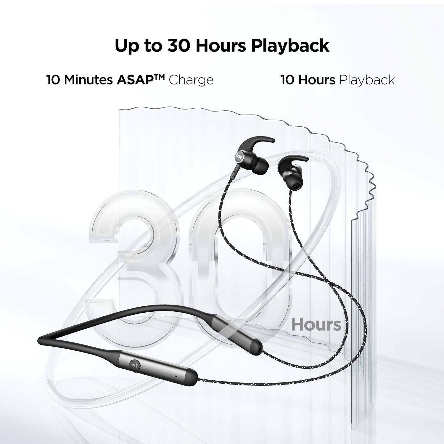 boAt Rockerz 333 | Bluetooth Earphone with Upto 30 Hours Uninterrupted Music, ASAP™ Charging with Dual Pairing