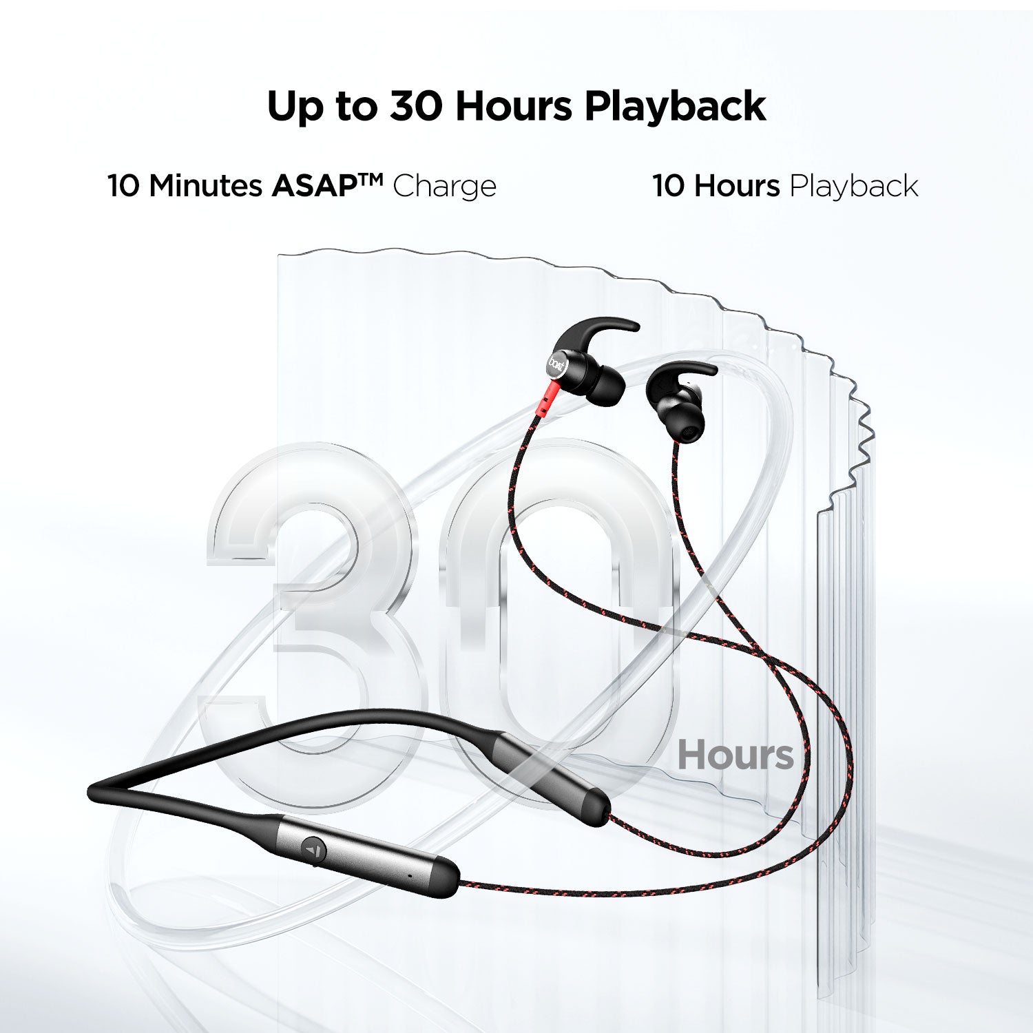 boAt Rockerz 333 | Bluetooth Earphone with Upto 30 Hours Uninterrupted Music, ASAP™ Charging with Dual Pairing