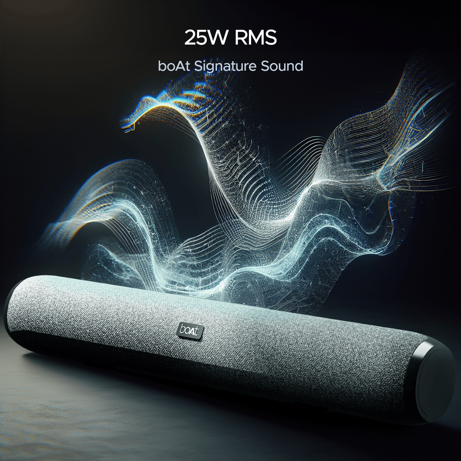 boAt Aavante Bar 590 | 25W RMS Stereo Sound Bluetooth Soundbar, Up to 6 HRS Long Playback, 2.0 Channel, Dual Passive Radiators, BT, AUX, and TF Card