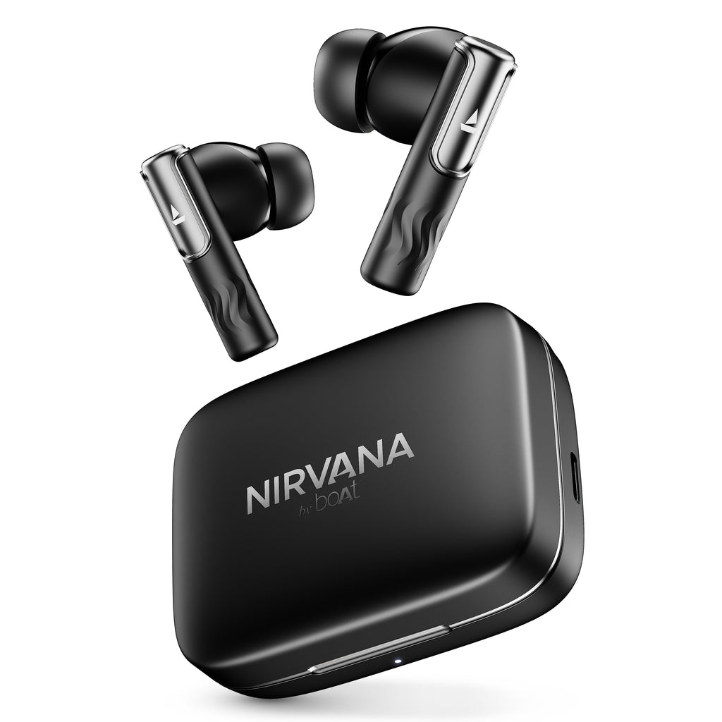 boAt Nirvana Ivy Wireless Earbuds, 50 Hours Playback, 50dB ANC, 360  Spatial Audio with Head Tracking, App Support, Adaptive EQ powered by Mimi, 