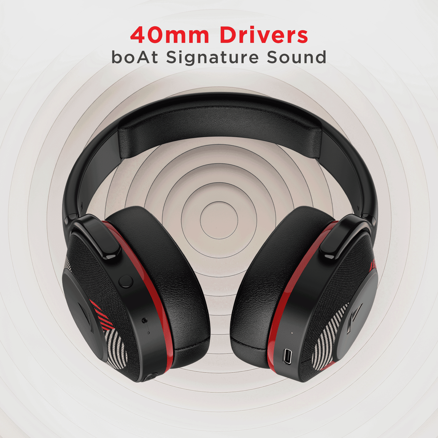 boAt Rockerz 425 | Wireless Bluetooth Headphone with 25 Hours Playback, ASAP Charge, 40mm Drivers