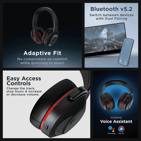 boAt Rockerz 425 | Wireless Bluetooth Headphone with 25 Hours Playback, ASAP Charge, 40mm Drivers