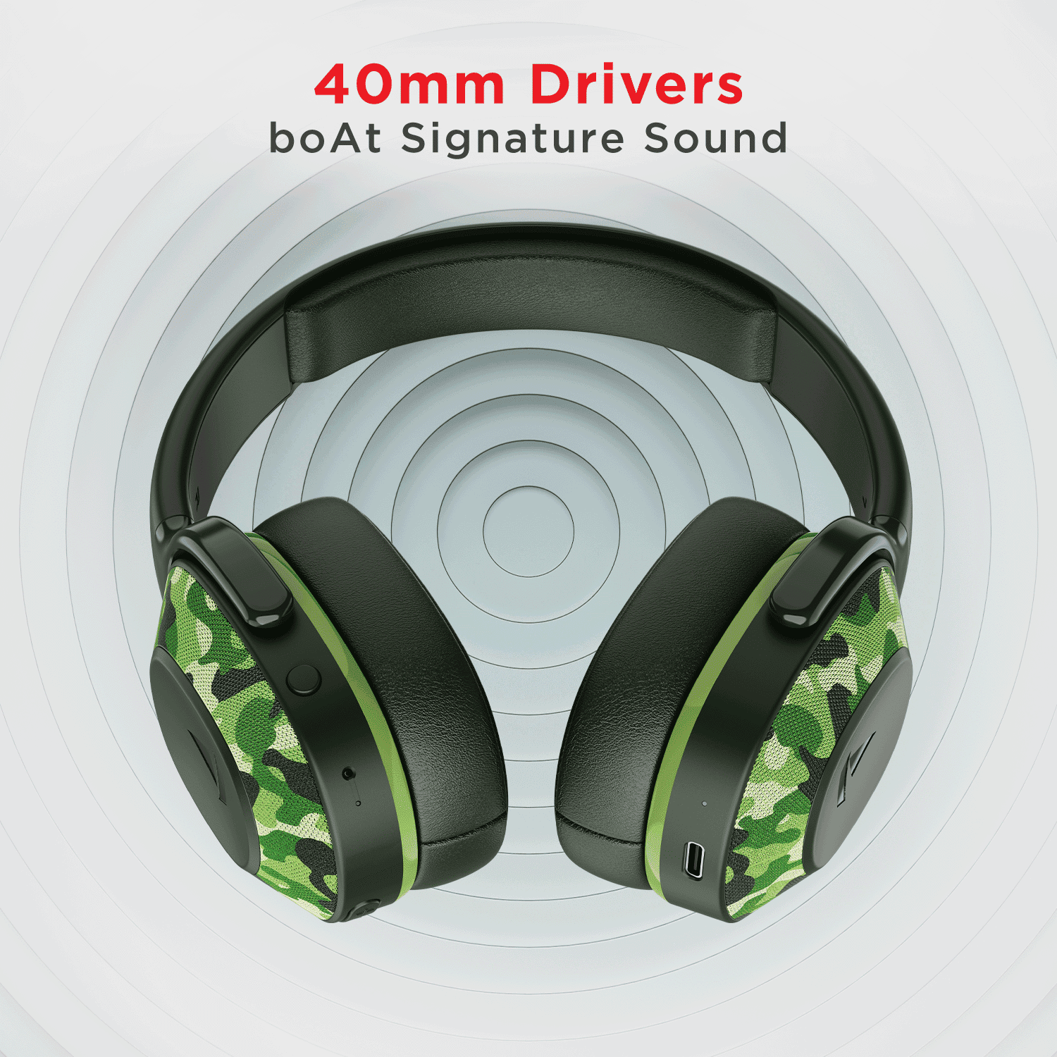 boAt Rockerz 425 | Wireless Bluetooth Headphone with 25 Hours Playback, ASAP Charge, 40mm Drivers