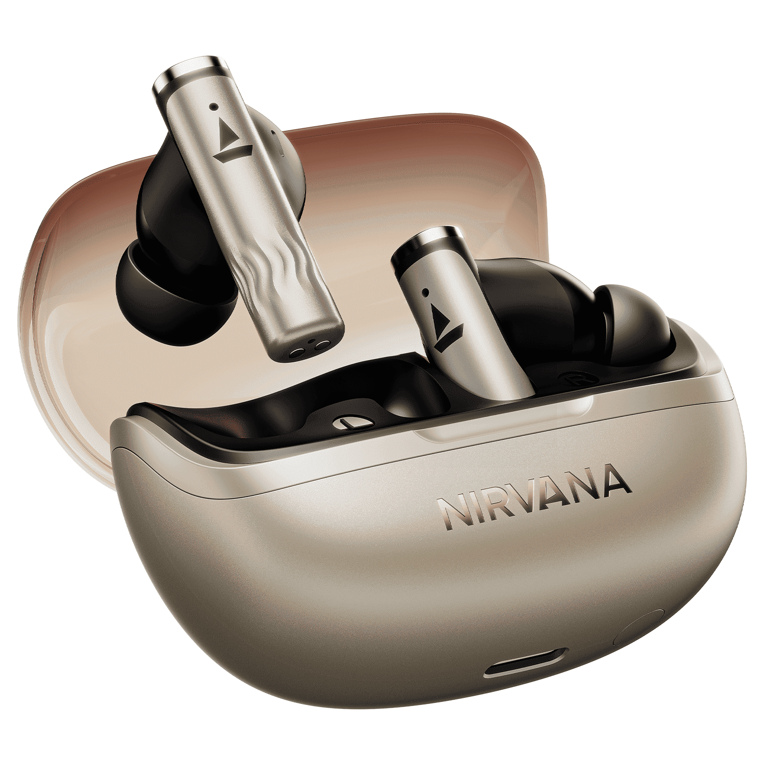 boAt Nirvana Zenith Pro | Wireless Earbuds with Spatial Audio, 80H Playback & 50dB Hybrid Adaptive ANC