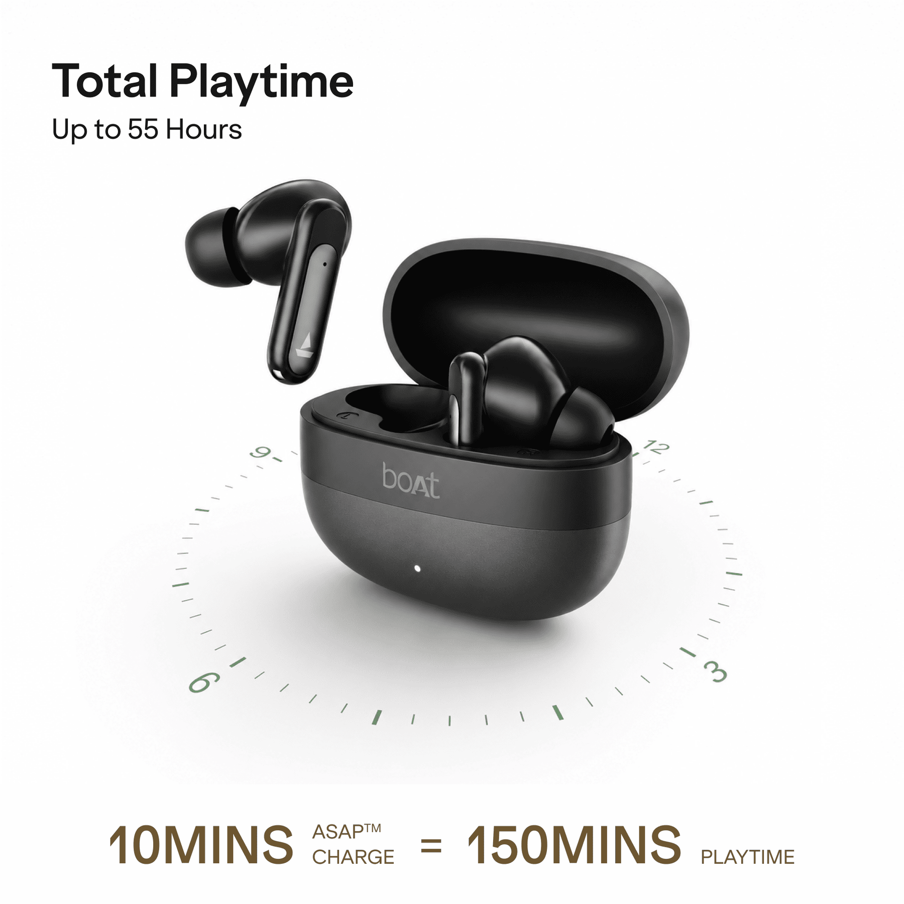 boAt Airdopes Plus 421 ANC | TWS Earbuds with 35dB ANC & 55 Hours Playtime