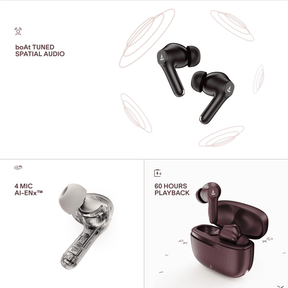 boAt Airdopes Prime Supreme | Earbuds with 60H Playback, Quad Mics & boAt Spatial Audio
