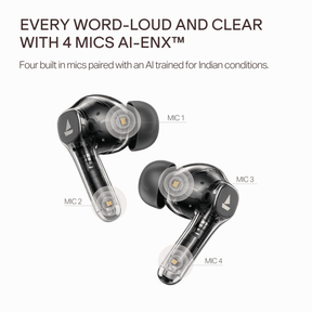 boAt Airdopes Prime Supreme | Earbuds with 60H Playback, Quad Mics & boAt Spatial Audio
