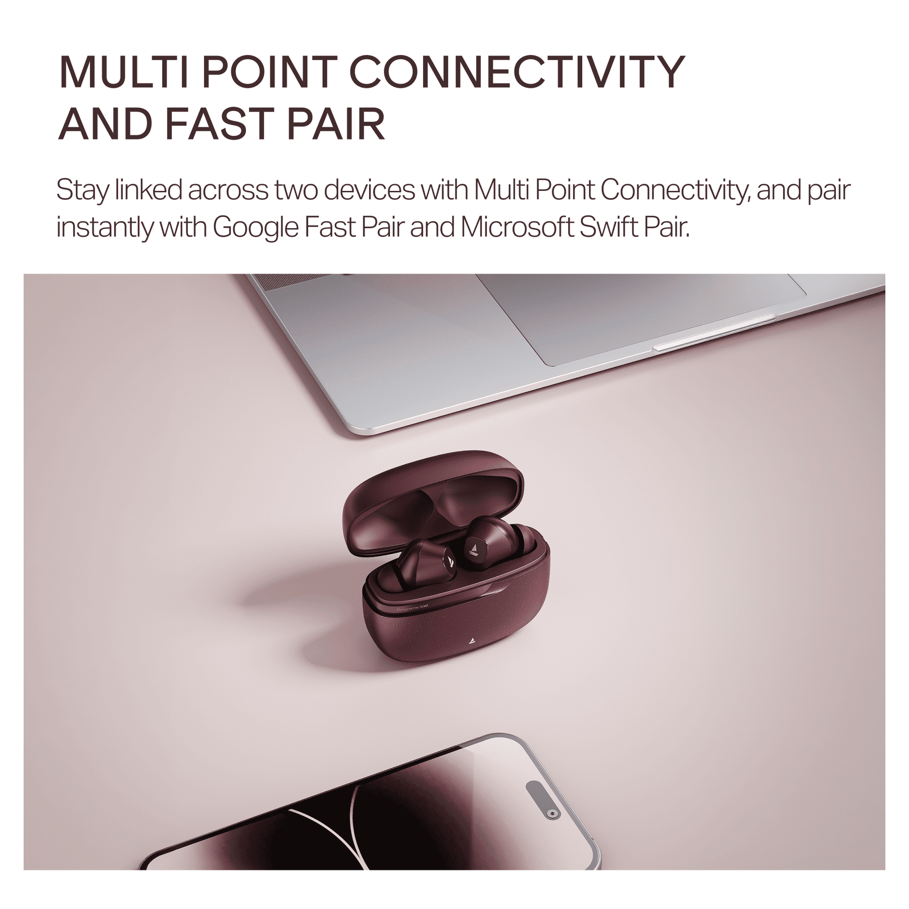 boAt Airdopes Prime Supreme | Earbuds with 60H Playback, Quad Mics & boAt Spatial Audio