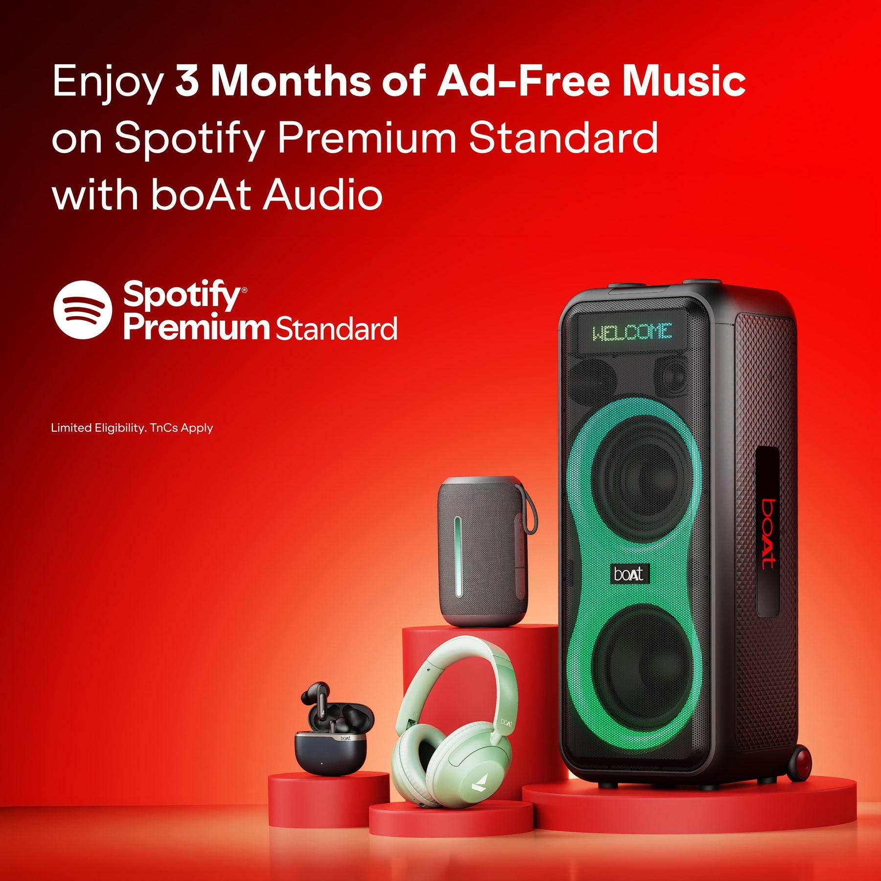 boAt PartyPal 650 | Bluetooth Speaker with 300W Sound, RGB Lights, Karaoke & TWS