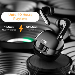 boAt Airdopes 155 | Wireless Earbuds with 40 Hours Playback, ENx™ with Quad Mics, Bluetooth v5.3