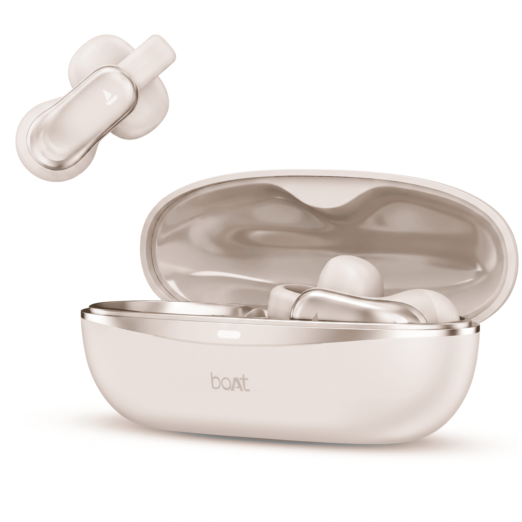 boAt Airdopes Clip | Open-Ear Earbuds with 42 Hours Playback & Air Conduction Tech