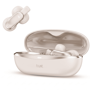 boAt Airdopes Clip | Open-Ear Earbuds with 42 Hours Playback & Air Conduction Tech