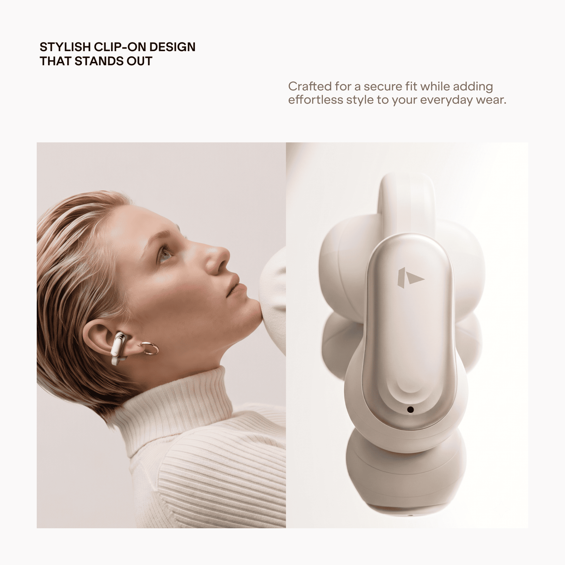 boAt Airdopes Clip | Open-Ear Earbuds with 42 Hours Playback & Air Conduction Tech