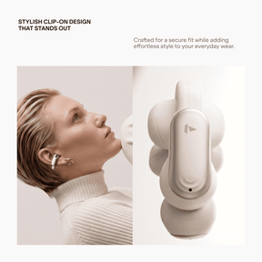 boAt Airdopes Clip | Open-Ear Earbuds with 42 Hours Playback & Air Conduction Tech