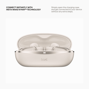 boAt Airdopes Clip | Open-Ear Earbuds with 42 Hours Playback & Air Conduction Tech
