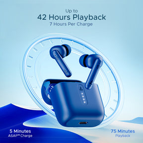 boAt Airdopes 141 | Wireless Earbuds with 42 Hours Playback, ENx™ Technology, BEAST™️ Mode