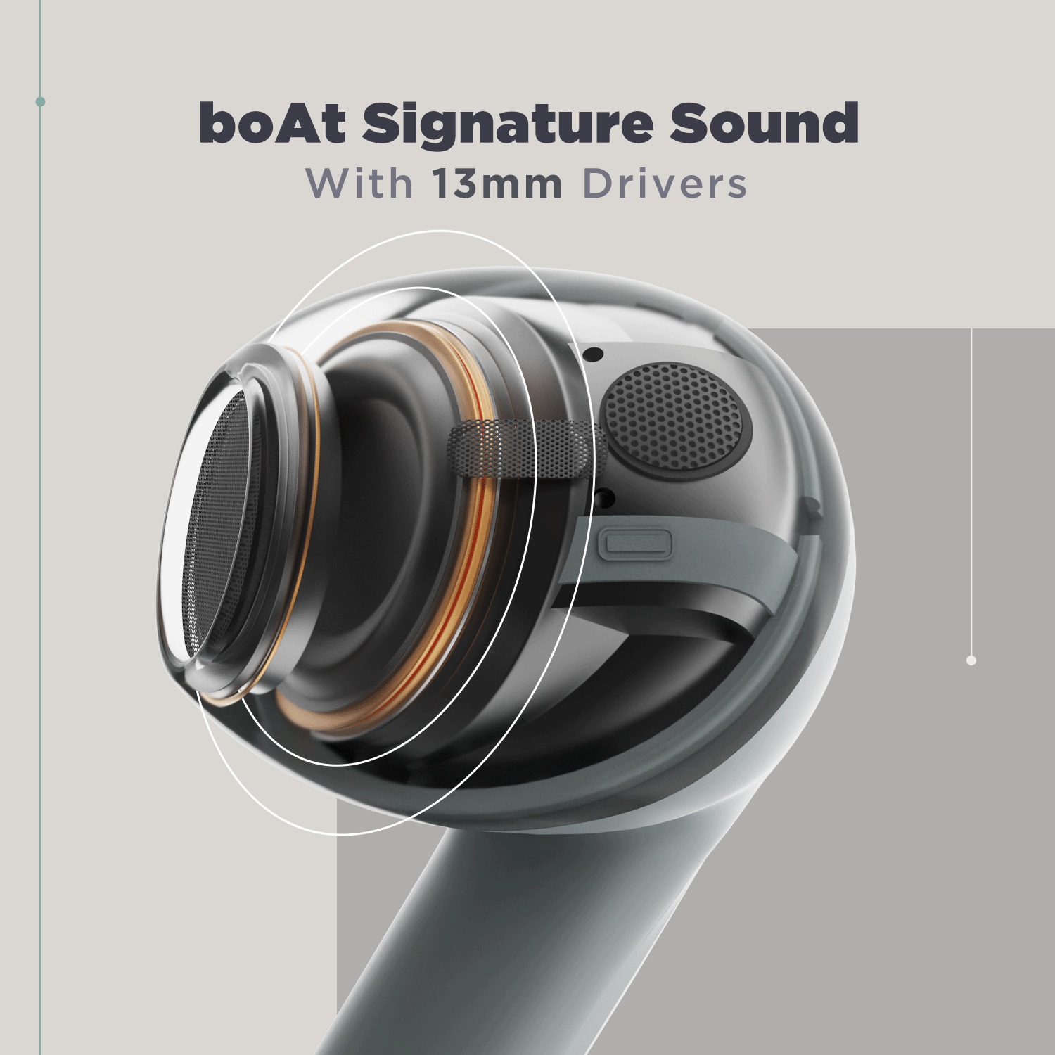 boAt Airdopes Atom 81 | Wireless Earbuds with 50 Hours Playback, 13mm Drivers, ENx™ Technology, IPX5 Resistance