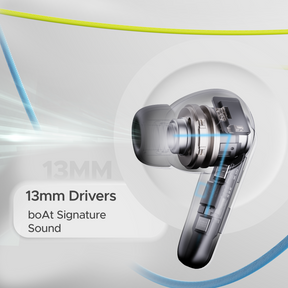 boAt Airdopes Kick | Wireless Earbuds with 75 Hours Long Playback, 13mm Drivers, BEAST™ Mode, Quad Mics With ENx™ Technology