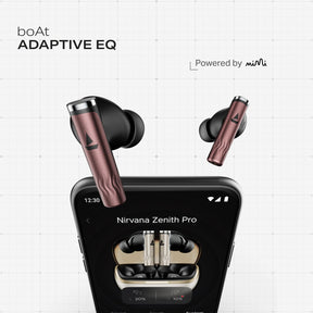 boAt Nirvana Zenith Pro | Wireless Earbuds with Spatial Audio, 80H Playback & 50dB Hybrid Adaptive ANC