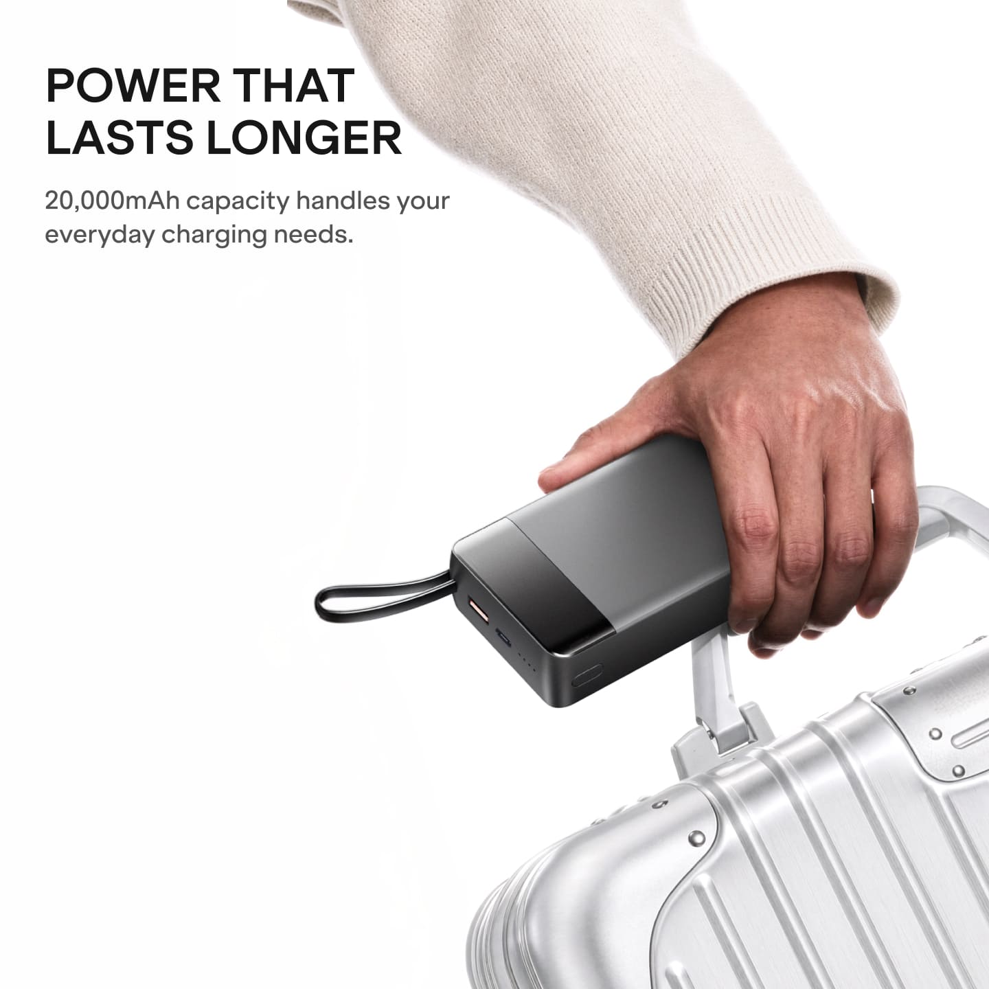 boAt Apex PB445 | 20000mAh Powerbank with 45W Turbo Fast Charging, Type-C Cable & 12-Layer Protection