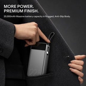 boAt Apex PB400 | 20000mAh Powerbank with 22.5W Fast Charging & 12-Layer Protection
