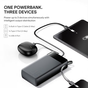 boAt Apex PB445 | 20000mAh Powerbank with 45W Turbo Fast Charging, Type-C Cable & 12-Layer Protection